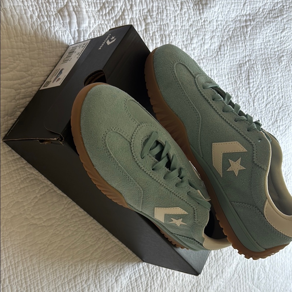 Converse Mint Green Sneakers with White Accents